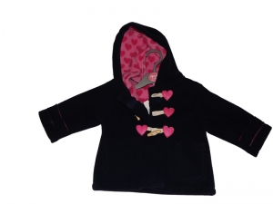 Пальто Minoti для девочки драповое с капюшоном и карманами.